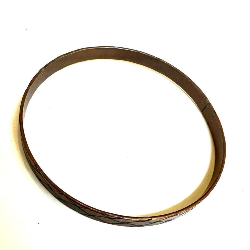 Copper bangle bracelet - Picture 4 of 8